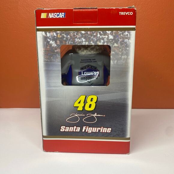 Trevo Christmas 2005 Nascar Jimmie Johnson #48 Santa with Ticket Figure 8” - Picture 7 of 12